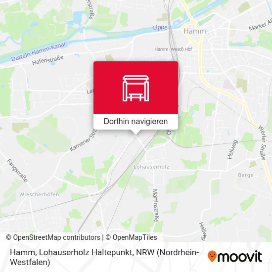 Hamm, Lohauserholz Haltepunkt Karte