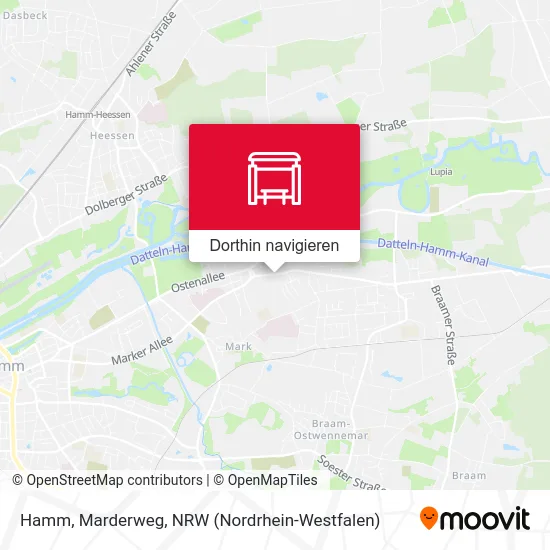 Hamm, Marderweg Karte
