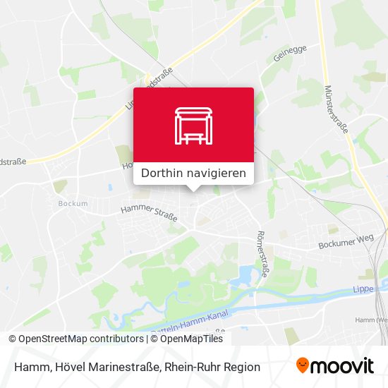 Hamm, Hövel Marinestraße Karte
