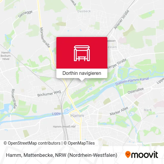 Hamm, Mattenbecke Karte