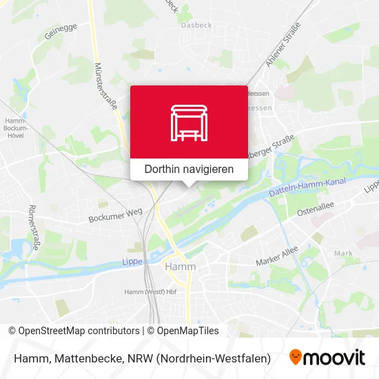 Hamm, Mattenbecke Karte