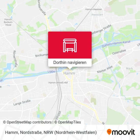 Hamm, Nordstraße Karte