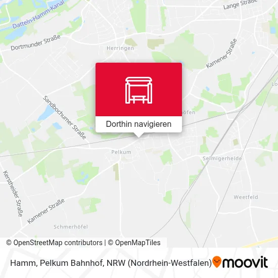 Hamm, Pelkum Bahnhof Karte