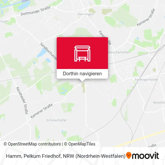 Hamm, Pelkum Friedhof Karte