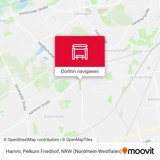 Hamm, Pelkum Friedhof Karte