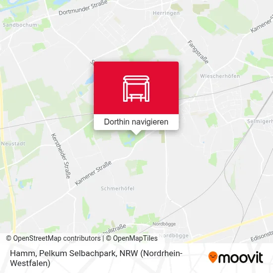 Hamm, Pelkum Selbachpark Karte