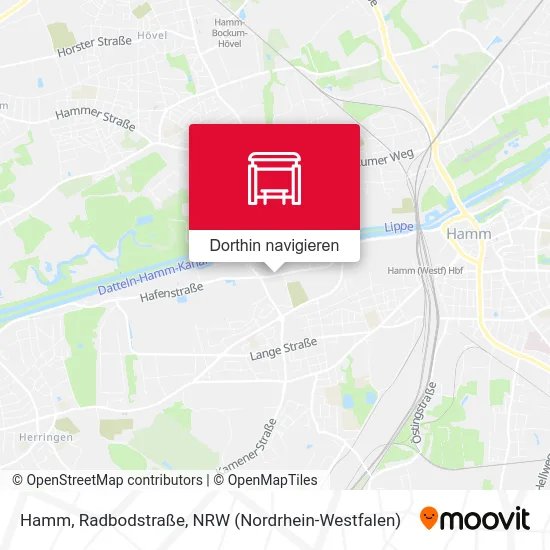 Hamm, Radbodstraße Karte