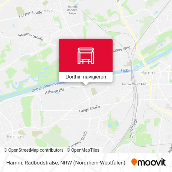 Hamm, Radbodstraße Karte