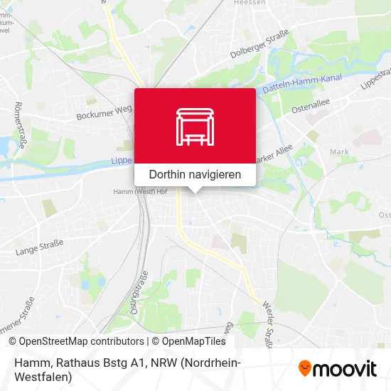 Hamm, Rathaus Bstg A1 Karte