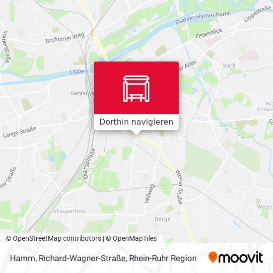 Hamm, Richard-Wagner-Straße Karte