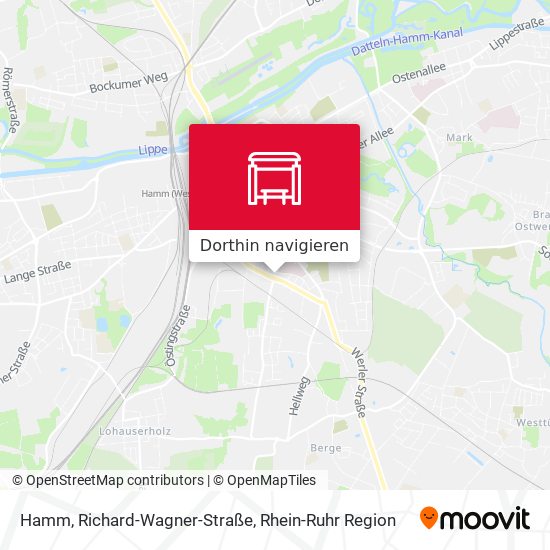 Hamm, Richard-Wagner-Straße Karte