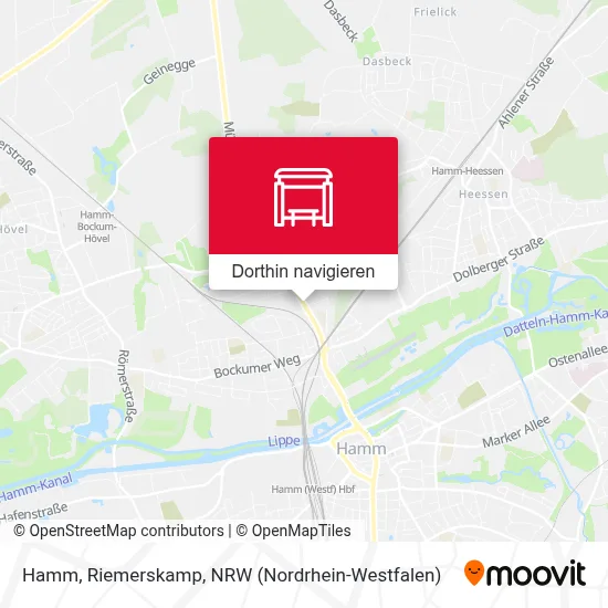 Hamm, Riemerskamp Karte