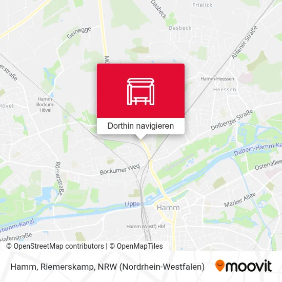 Hamm, Riemerskamp Karte