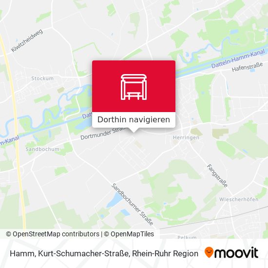 Hamm, Kurt-Schumacher-Straße Karte