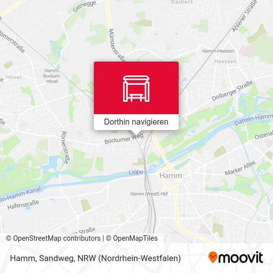 Hamm, Sandweg Karte