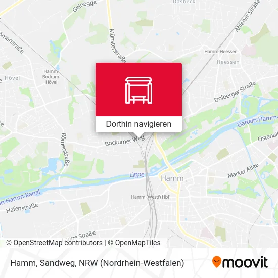 Hamm, Sandweg Karte