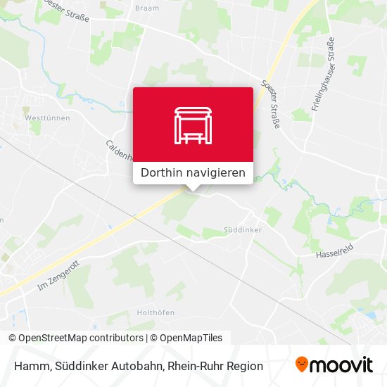 Hamm, Süddinker Autobahn Karte