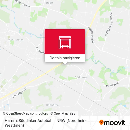 Hamm, Süddinker Autobahn Karte