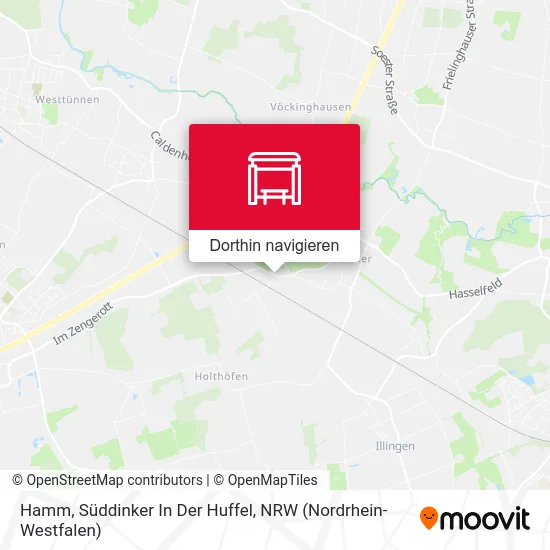 Hamm, Süddinker In Der Huffel Karte