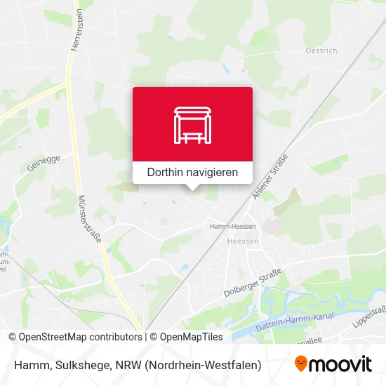 Hamm, Sulkshege Karte