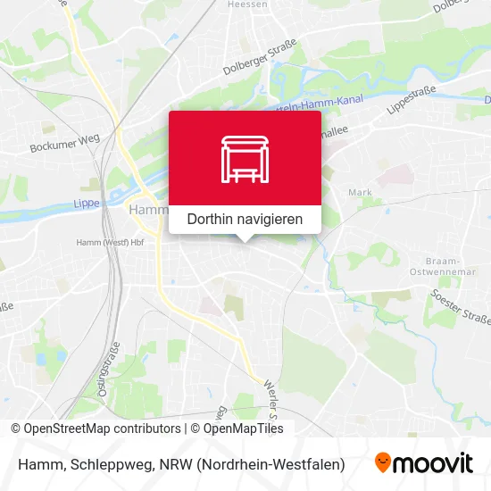 Hamm, Schleppweg Karte