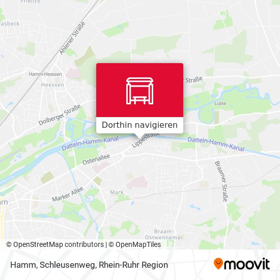 Hamm, Schleusenweg Karte