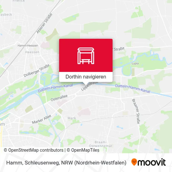 Hamm, Schleusenweg Karte
