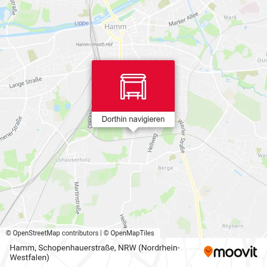 Hamm, Schopenhauerstraße Karte