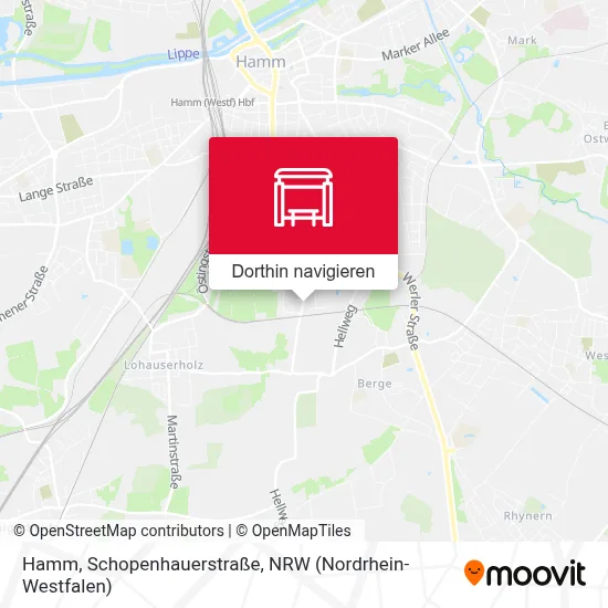 Hamm, Schopenhauerstraße Karte