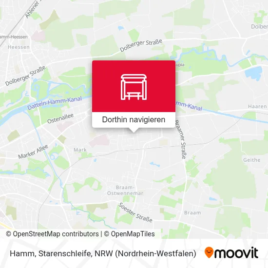 Hamm, Starenschleife Karte