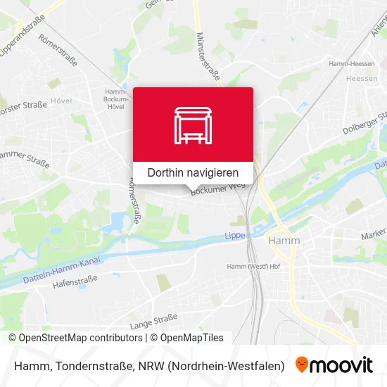 Hamm, Tondernstraße Karte
