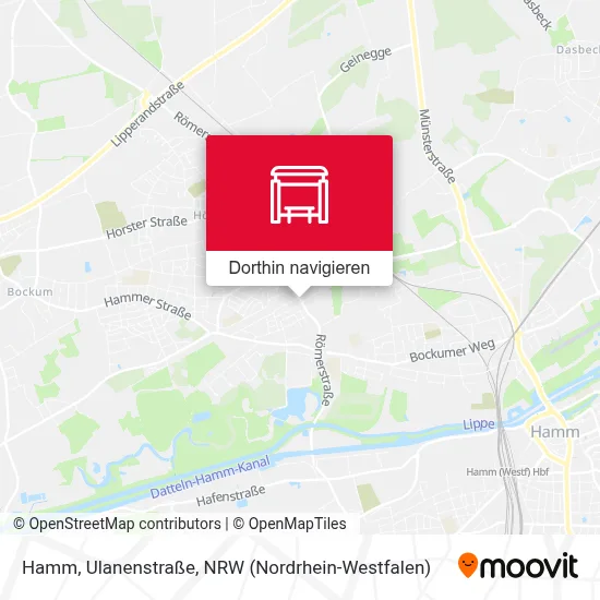 Hamm, Ulanenstraße Karte