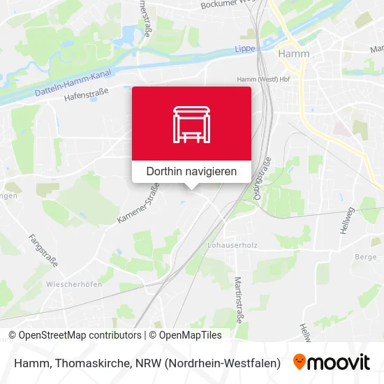 Hamm, Thomaskirche Karte