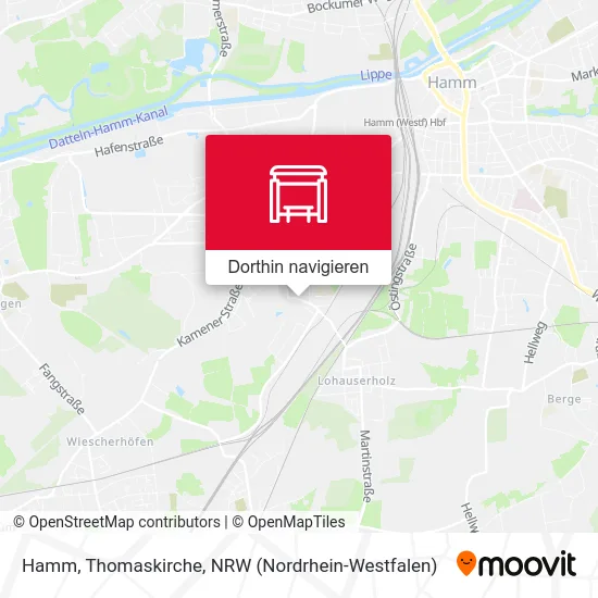 Hamm, Thomaskirche Karte