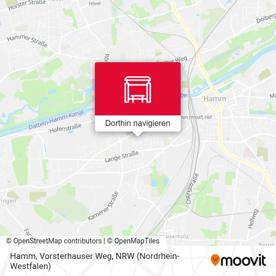 Hamm, Vorsterhauser Weg Karte
