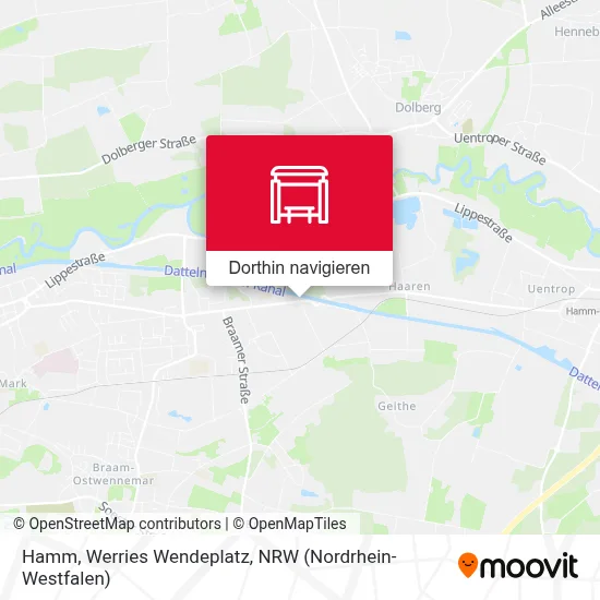 Hamm, Werries Wendeplatz Karte