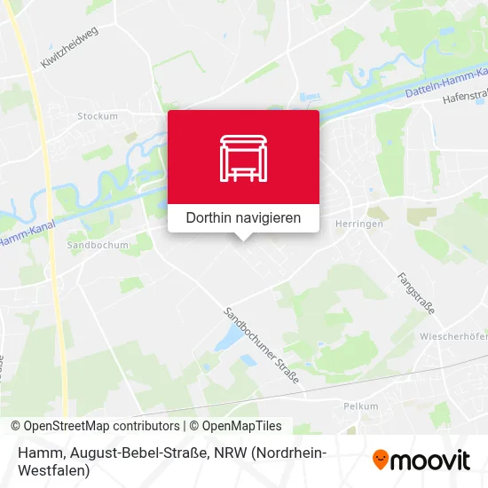 Hamm, August-Bebel-Straße Karte