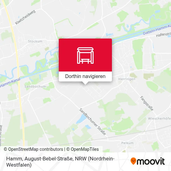 Hamm, August-Bebel-Straße Karte