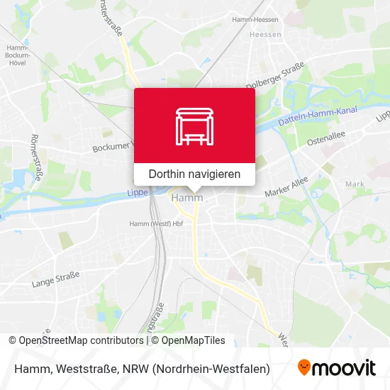 Hamm, Weststraße Karte