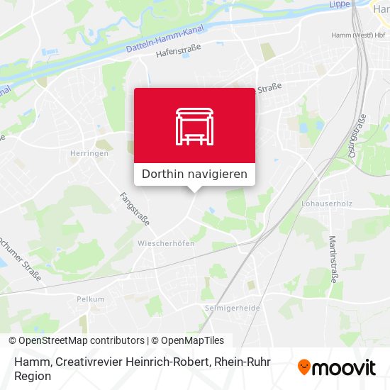 Hamm, Creativrevier Heinrich-Robert Karte