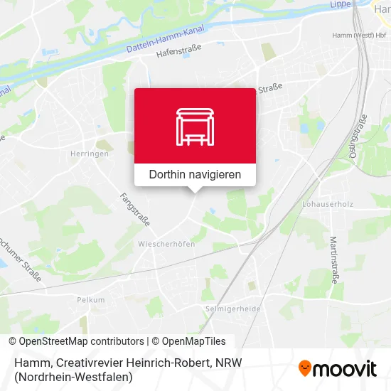 Hamm, Creativrevier Heinrich-Robert Karte