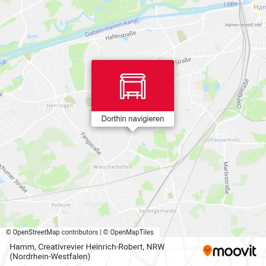 Hamm, Creativrevier Heinrich-Robert Karte