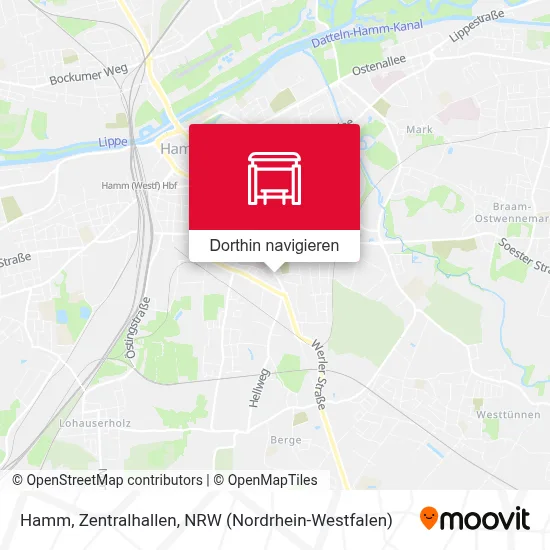 Hamm, Zentralhallen Karte