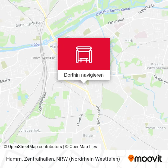 Hamm, Zentralhallen Karte