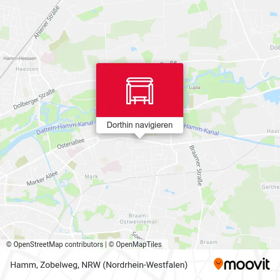 Hamm, Zobelweg Karte