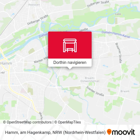 Hamm, am Hagenkamp Karte