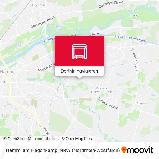 Hamm, am Hagenkamp Karte