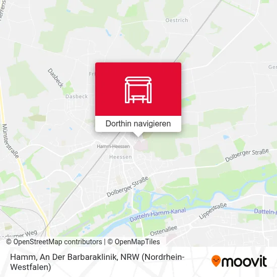 Hamm, An Der Barbaraklinik Karte