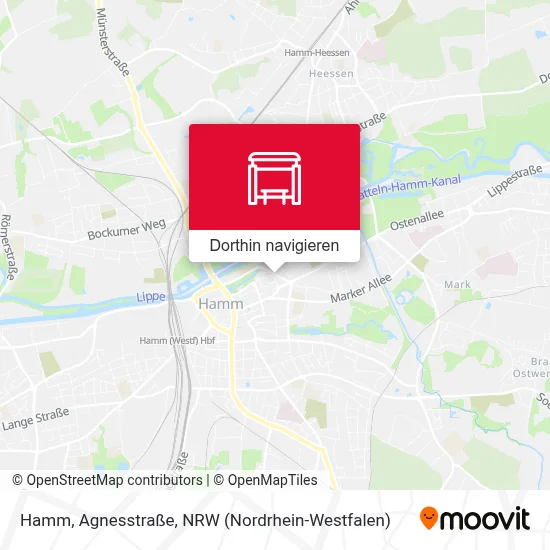Hamm, Agnesstraße Karte