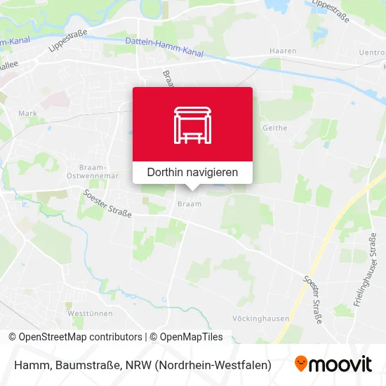 Hamm, Baumstraße Karte